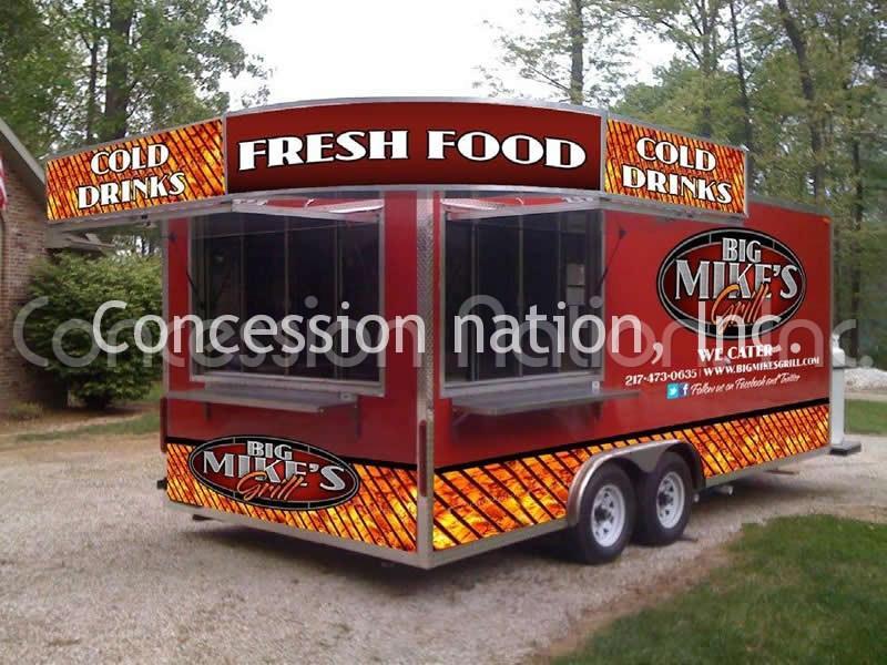 Graphics Only Custom Food Trucks Concession Trailer Decals