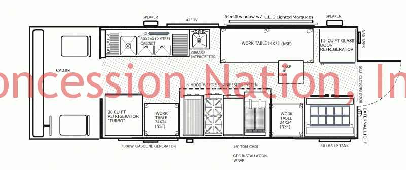 Food Truck Design Food Truck Floor Plans Layouts