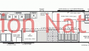 WALKER 24' FOOD TRUCK FLOORPLAN