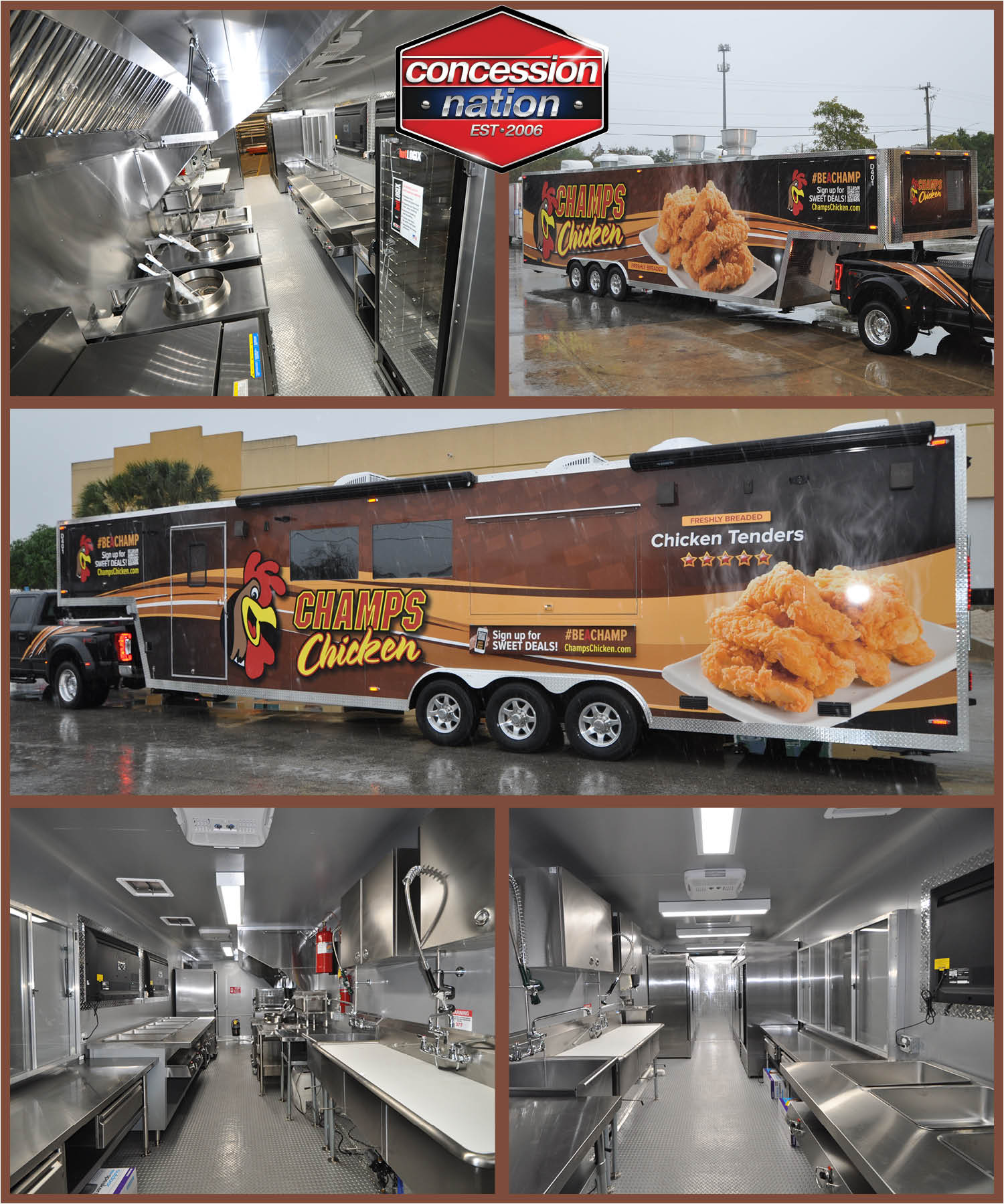 40' Champs Chicken_PFS Brands gooseneck trailer