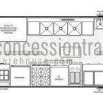 8x18 Concession Trailers - Floor Plan