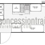 8x18 Concession Trailers - Floor Plan
