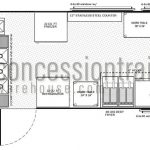 8x18 Concession Trailers - Floor Plan