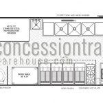 8x18 Concession Trailers - Floor Plan