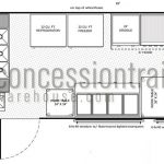 8x18 Concession Trailers - Floor Plan