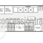 8x20 Concession Trailers - Floor Plan