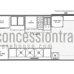 8x20 Concession Trailers - Floor Plan