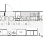 8x22 Concession Trailers - Floor Plan