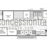 8x24 Concession Trailers - Floor Plan