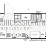 8x24 Concession Trailers - Floor Plan