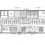 8x26 Concession Trailers - Floor Plan