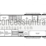 8x26 Concession Trailers - Floor Plan