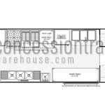 8x26 Concession Trailers - Floor Plan