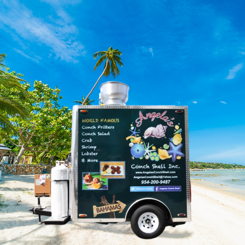 Caribbean Food Trailer at the beach