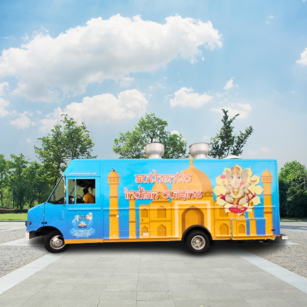 INDIAN FOOD TRUCK AT A PARK