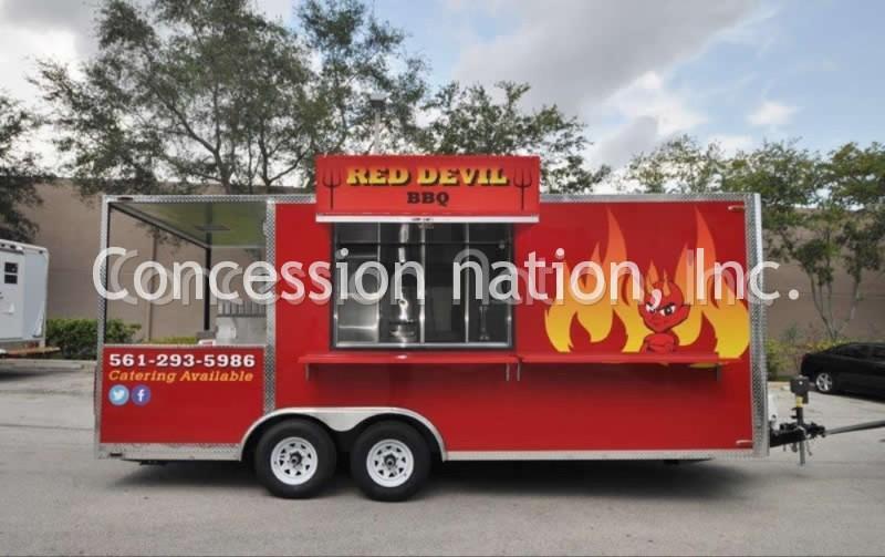 Red Devil BBQ Smoker Trailer