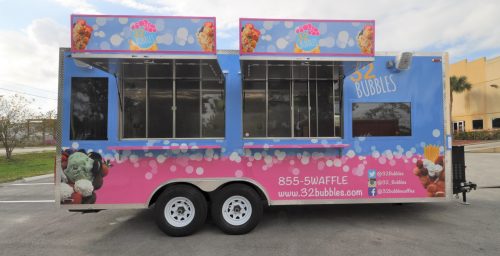 32 Bubbles ice cream trailer