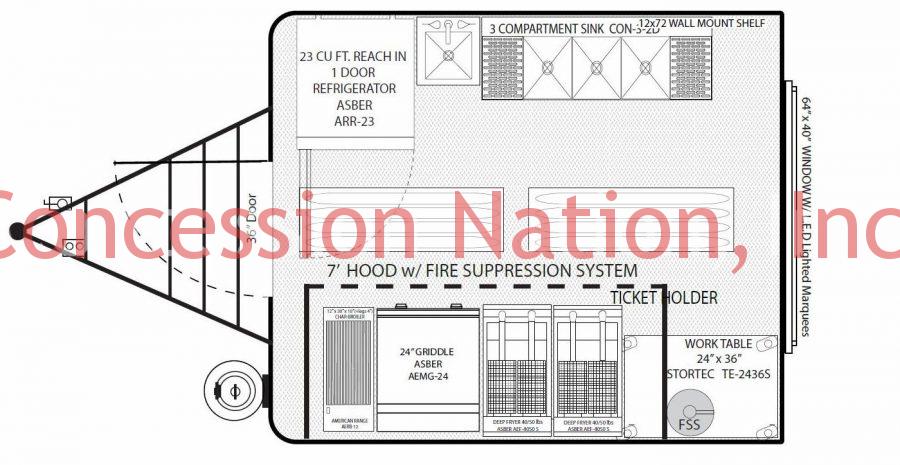 8x10 Concession Trailer_Bits & Bites 8x10 Concession Trailer Floor Plan_Bits & Bites