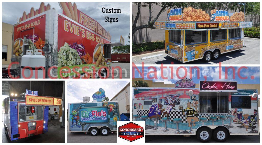 Order Here 14" Decal Lettering Food Truck Restaurant Concession Stand Cart 