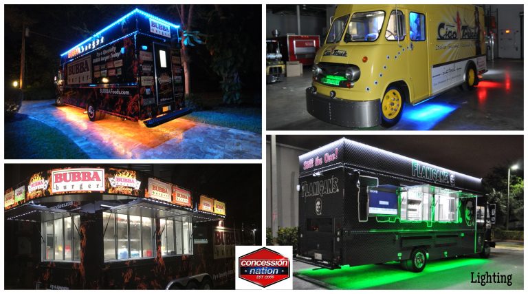 Food truck stand up with lights - Food Trucks For Sale | Concession