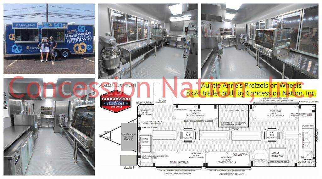 8x24 Auntie Anne's Pretzels Trailers