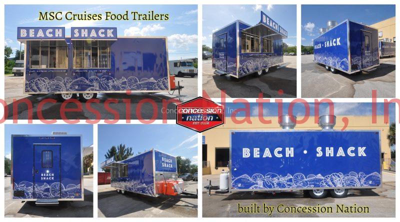 MSC Cruise_Beach Shack Food Trailer MSC Cruise_Beach Shack Food Trailer