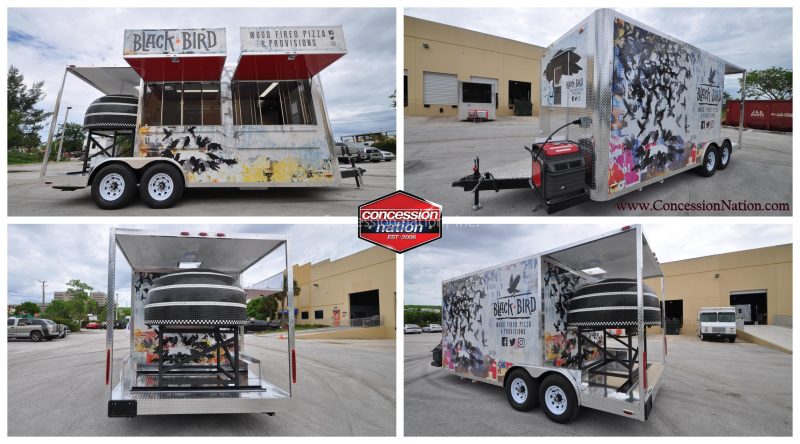Black Bird Wood Fired Pizza Trailer Black Bird Wood Fired Pizza Trailer