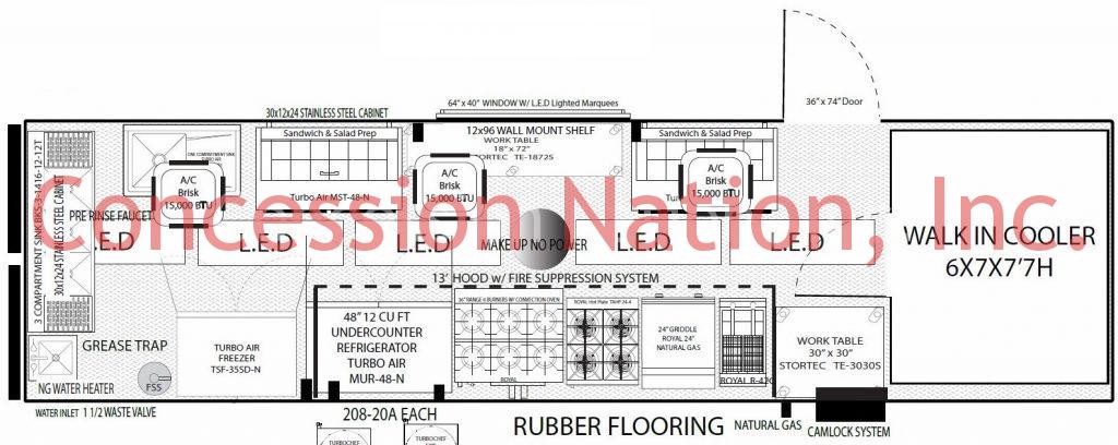 Full Size Kitchen Container - Food Trucks | Concession Nation | Food