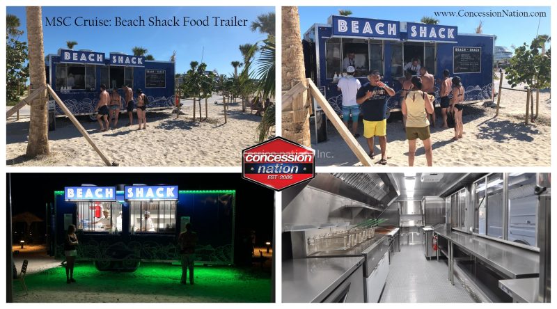 MSC Cruise_Beach Shack Food Trailer MSC Cruise_Beach Shack Food Trailer
