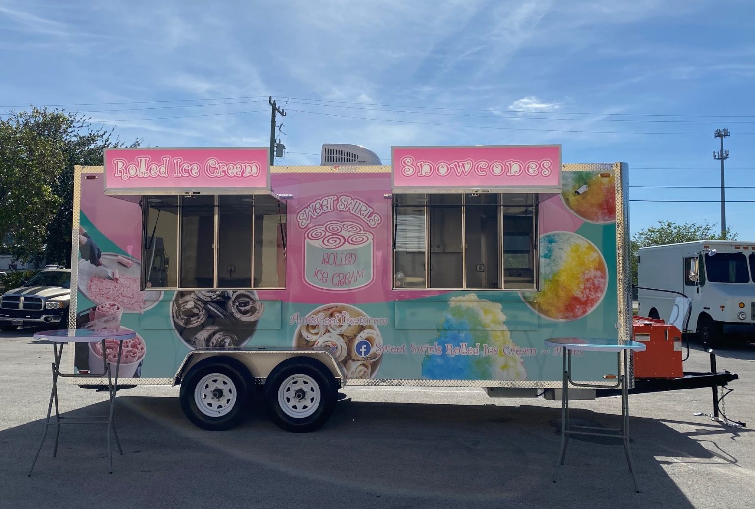 Ames Cool Treats Ice Cream Trailer (3) Food Trucks For Sale