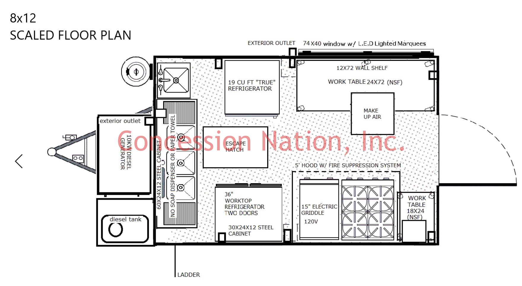 8X12 REVOLUTION FOODS FLOOR PLAN