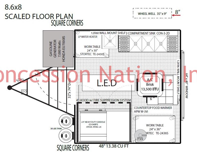 8x8 Michael Sweetman Floor Plan