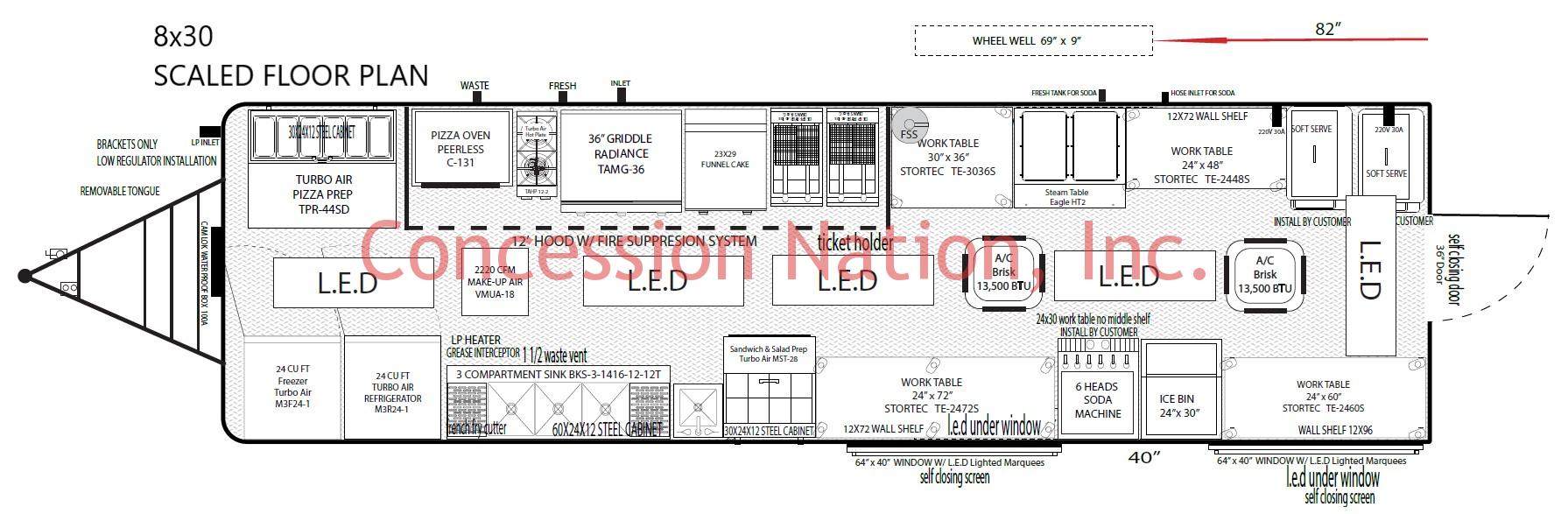 8X30 Campground Cafe Floor Plan 8X30 Campground Cafe Floor Plan