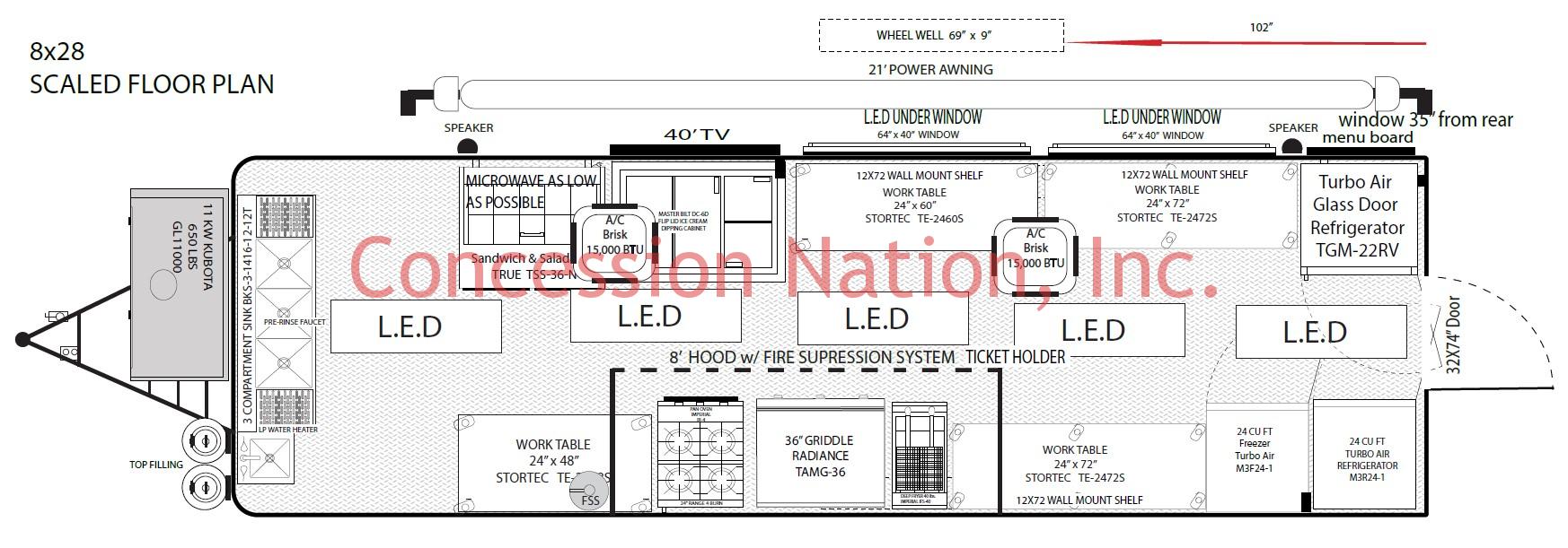 8x28 Coral Reef_Floor Plan