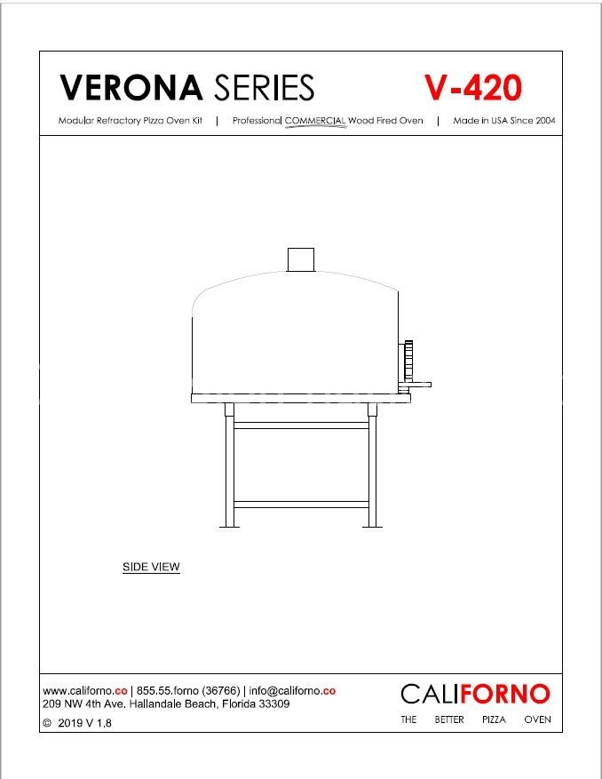 Californo - Verona 420 specs (side view)