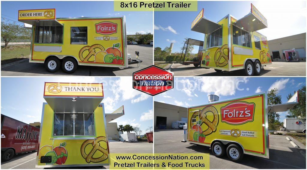 Pretzels Soft & Hot DECAL CHOOSE SIZE V Food Truck Concession Vinyl Sticker 