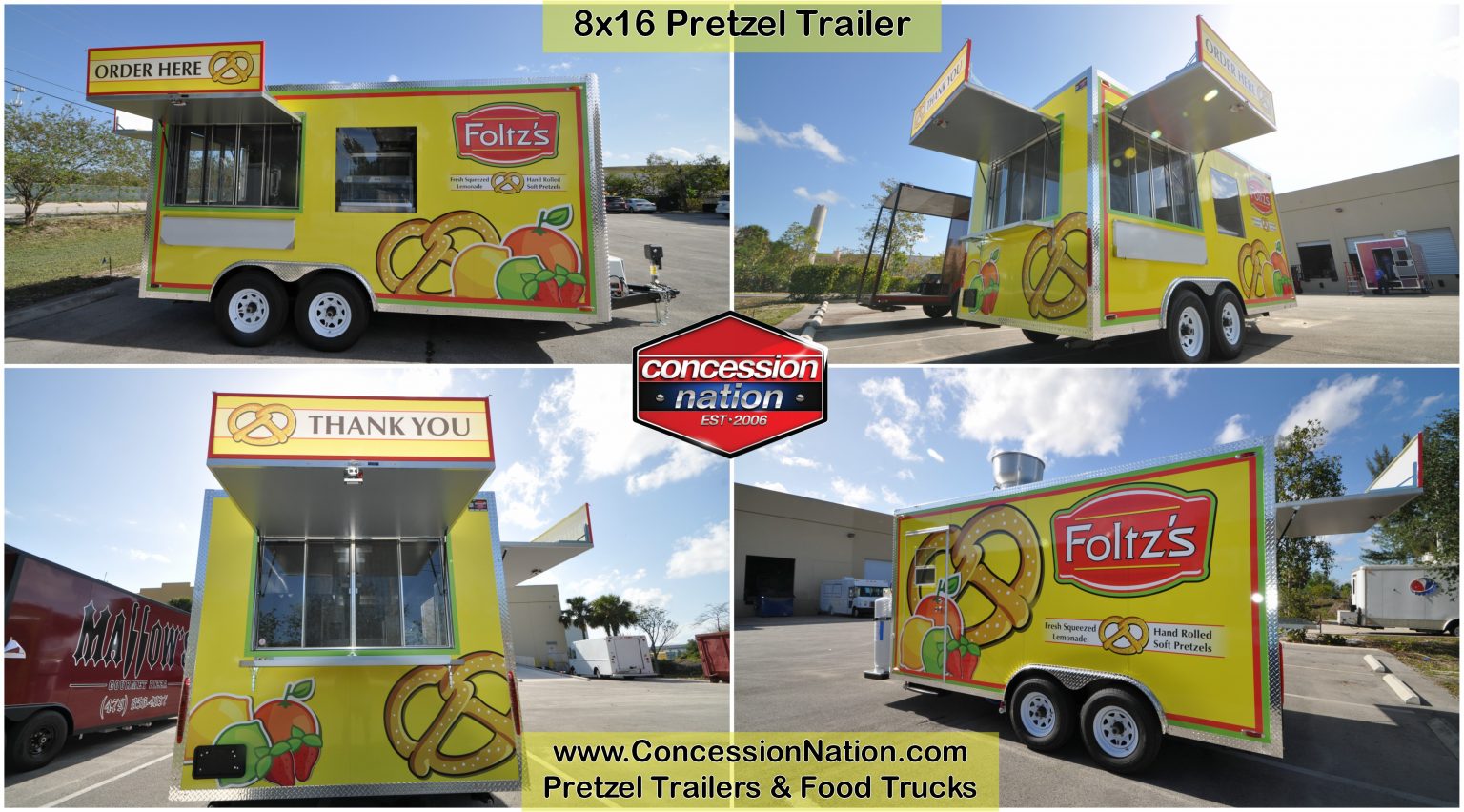 Foltz's Pretzels Food Truck_8x16 Food Trucks For Sale Concession Nation Food Trailers
