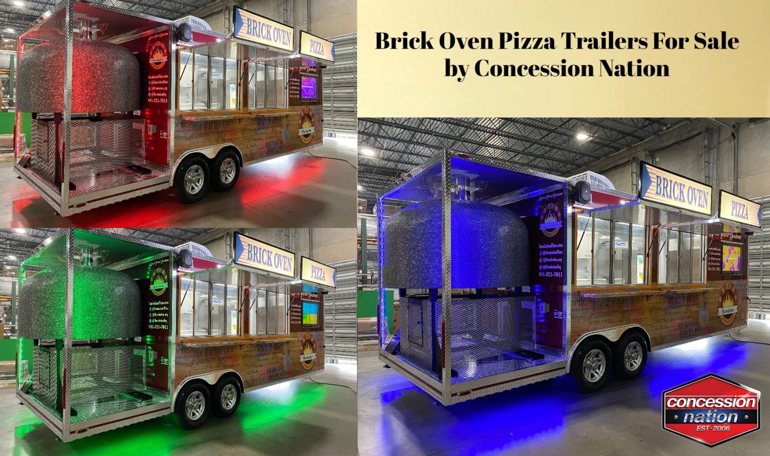 Buonissimo Brick Oven Pizza Trailer (4) - Food Trucks For Sale