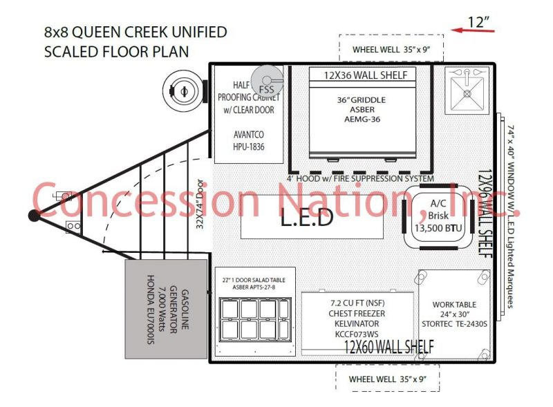8x8 Queen Creek Unified School District Floor Plan