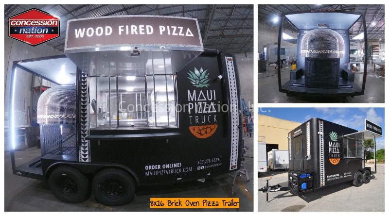 Maui Pizza Truck_8x16 Brick Oven Pizza