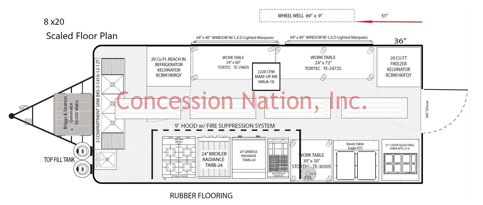 8x20 Floor Plan_El Mundo de las Delicias