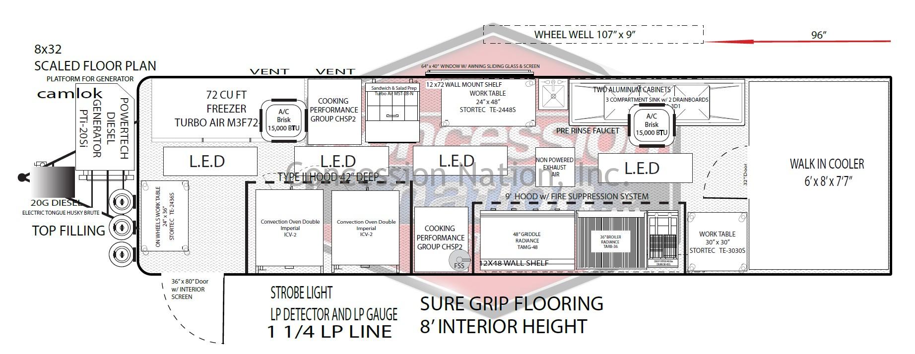 Broken Sound 8x32 Floor Plan