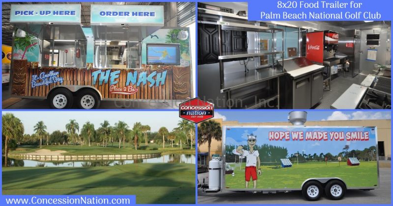 Palm Beach National Golf Club 8x20 Food Trailer