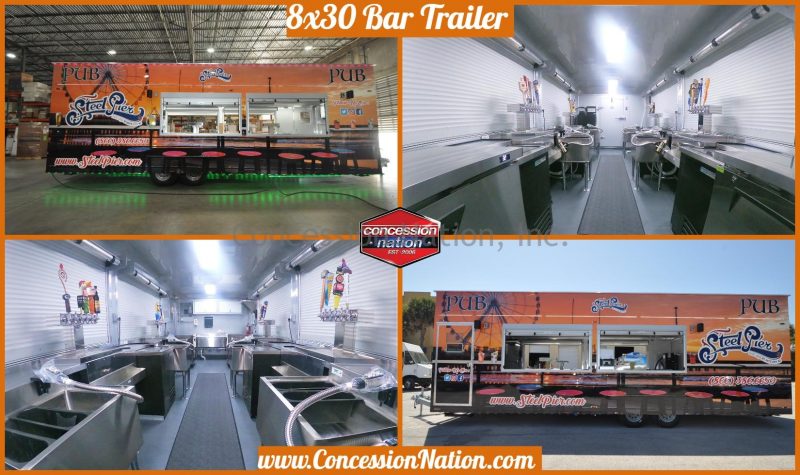 Steel Pier 8x30 Bar Trailer