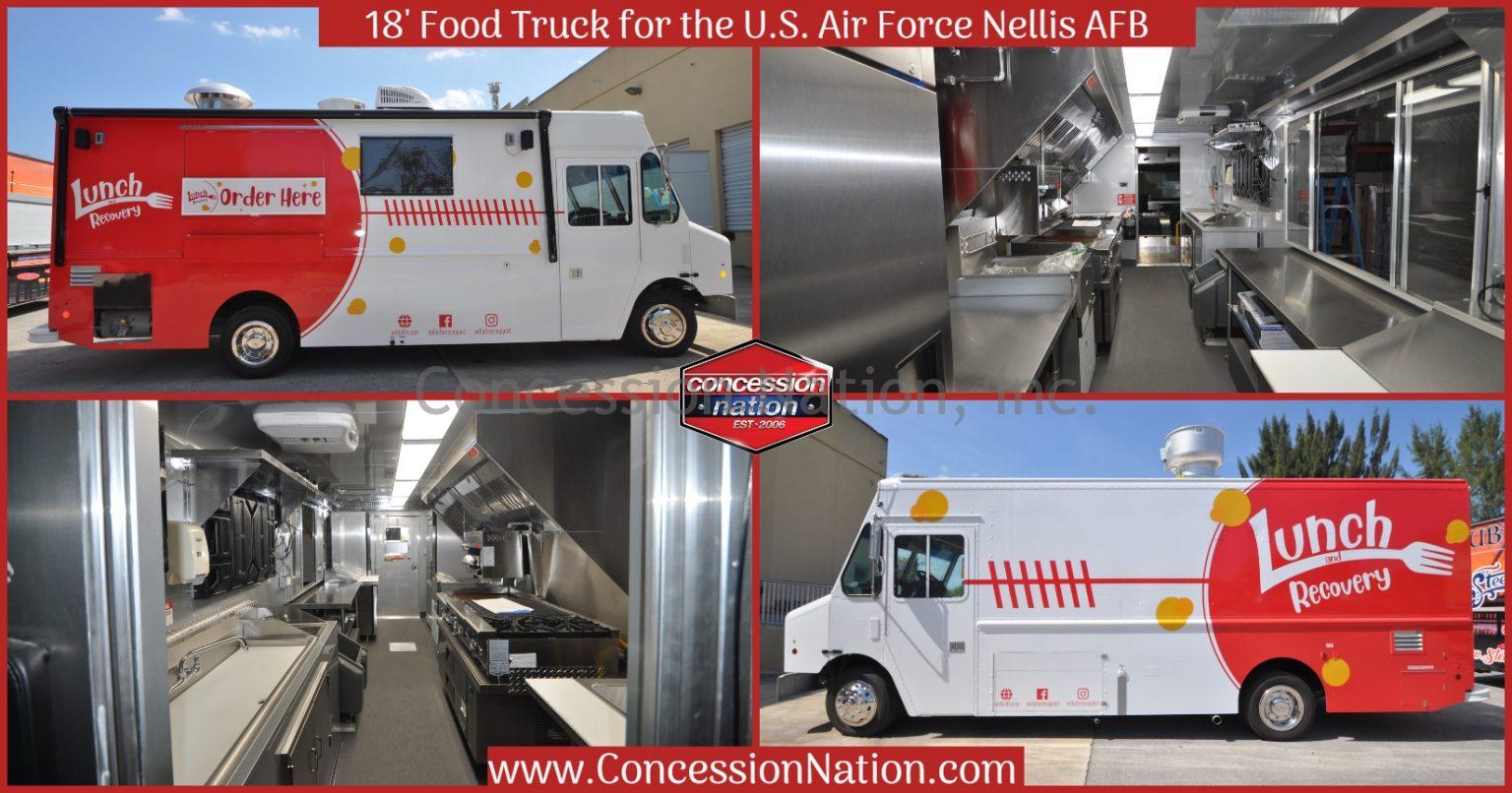 18 Food Truck for U S Nellis AFB Food Trucks For Sale Concession