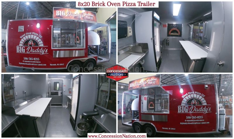 Food Trailers for Sale | Big Daddy's Wood Fired Pizza_8x20