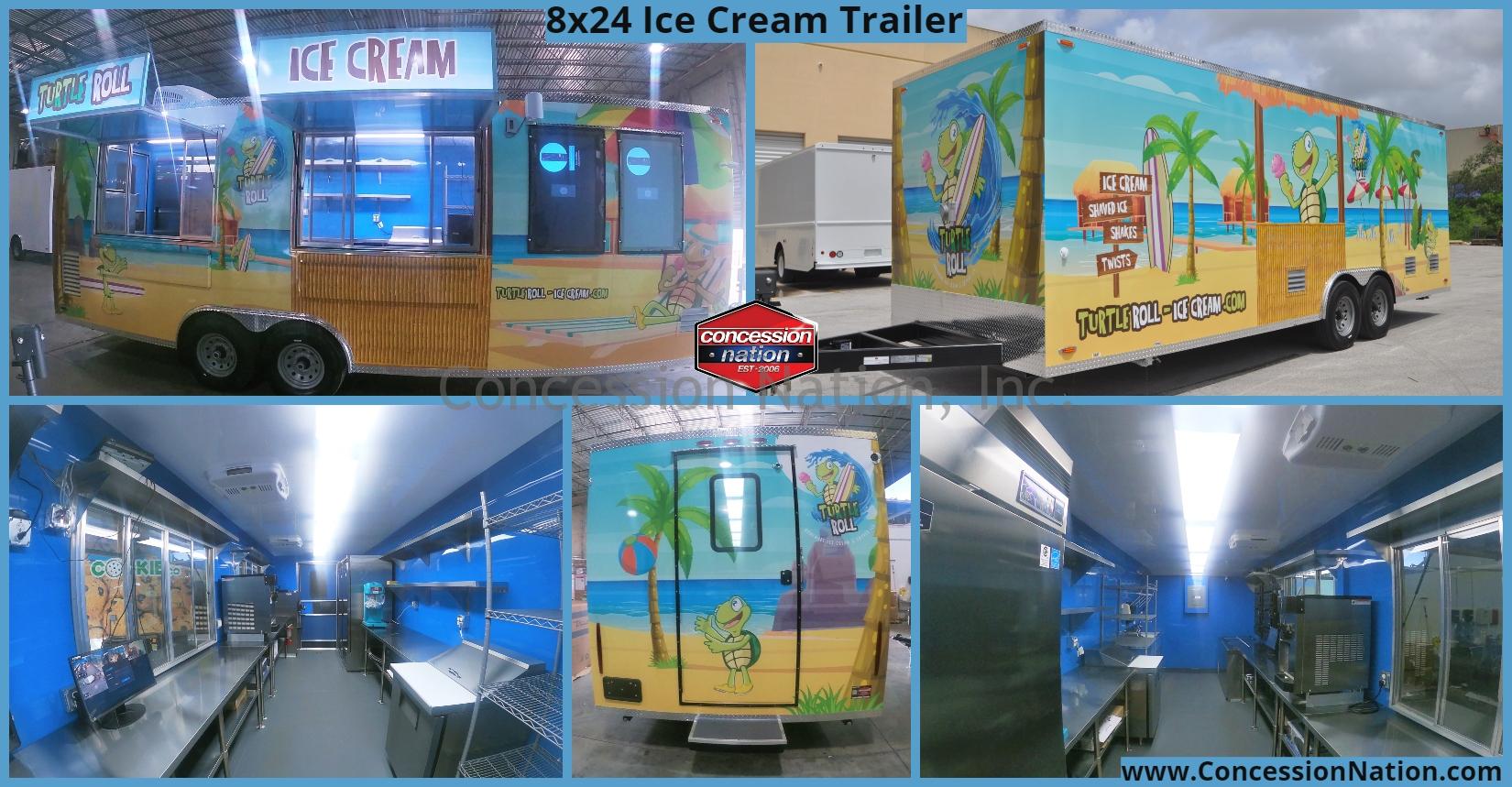 Turtle Roll_8x24 Ice cream trailer