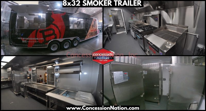 8x32 Smoker Trailer_BKJ Co