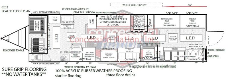 CYLS 8X32 Scaled Floor Plan