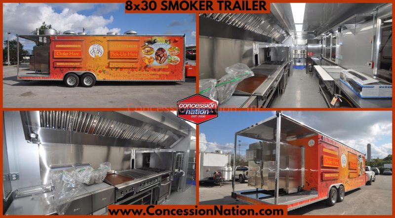 Family Affair Catering 8x30 Smoker Trailer Buy a Food Trailer | Family Affair Catering 8x30 Smoker Trailer